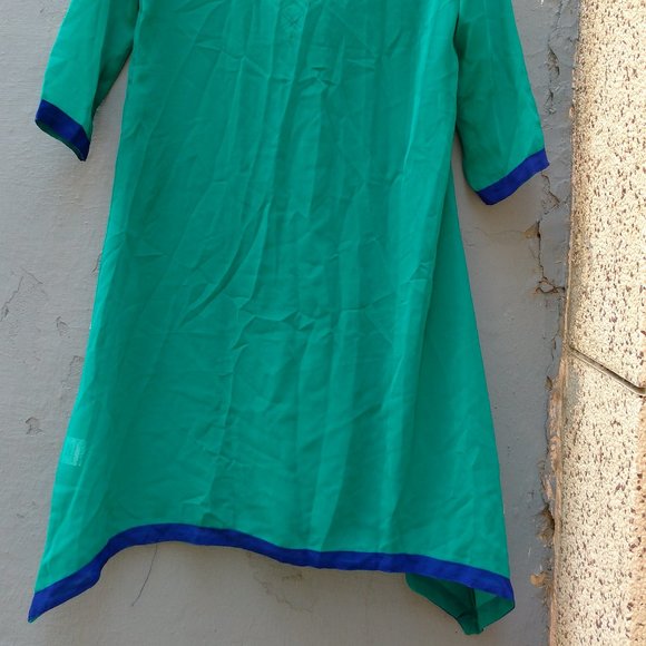 with tags Global Desi Teal Kurta - Picture 4 of 12